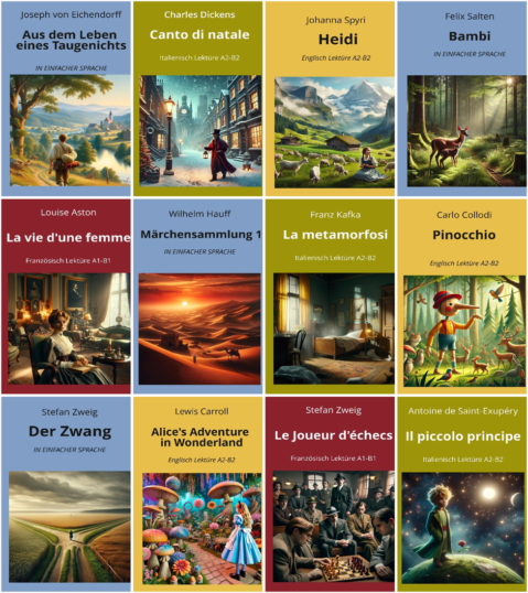 Auswahl an 12 Covers Das Bild zeigt eine Cover-Auswahl unseres Angebots